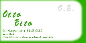 otto bito business card